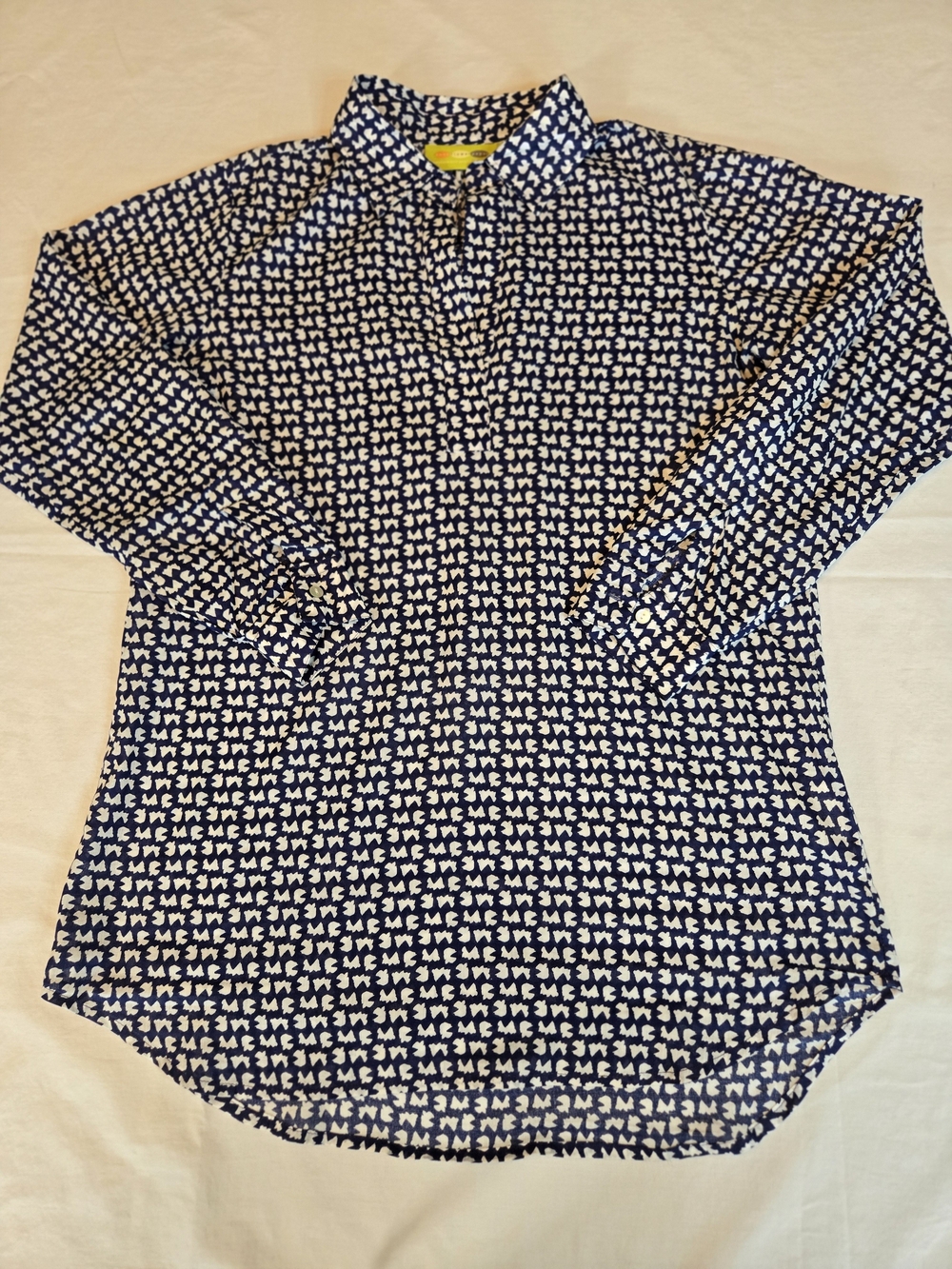 Rock Flower Paper Printed Popover Blouse